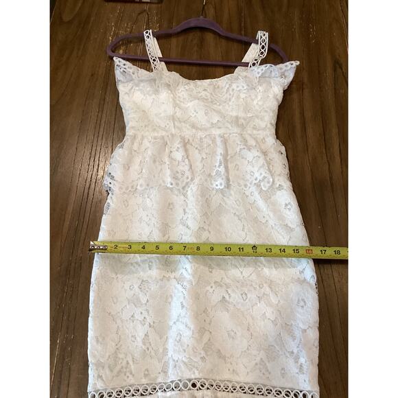 Revolve Likely Leigh White Lace Sleeveless strappy eyelet Midi Dress Size 2 NWT - Picture 6 of 10